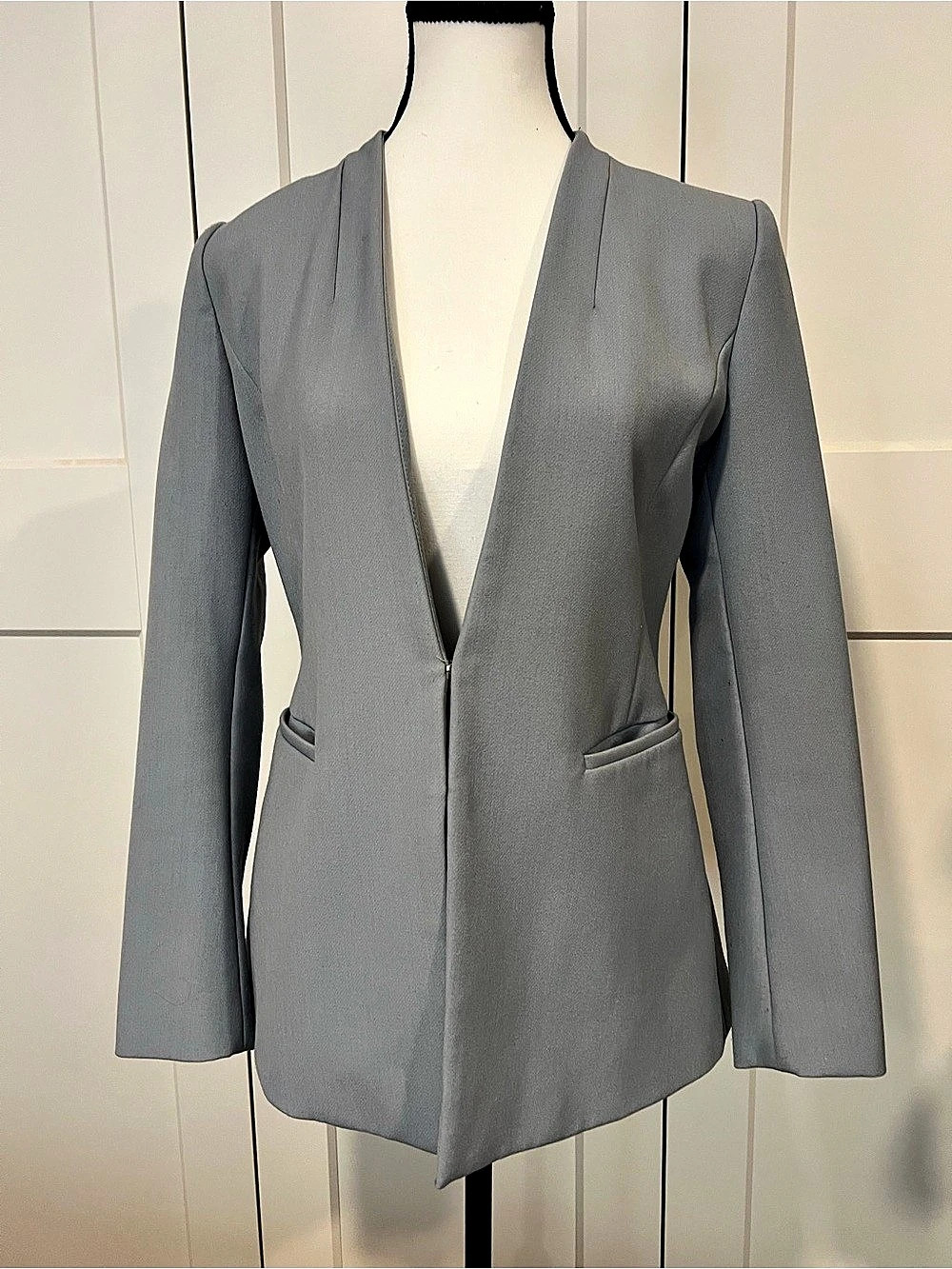 Zara Basic Blue Blazer Size Medium Used